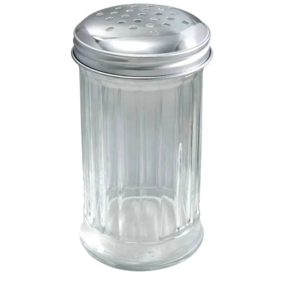 Winco 2-Piece Sugar Pourer with Perforated Top, 12-Ounce
